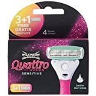 Wilkinson Sword Quattro Women Barberblade Sensitive 4 stk.