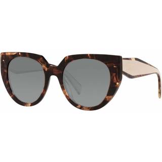 Prada PR 14WSF Asian Fit 01R0A6 53 Solbriller Kvinder Tortoiseshell - Tortoise - 53mm