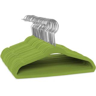 Casafield 50 Velvet Baby H?nger - 11 """" St?rrelse til sp?db?rn & sm?b?rn t?j - Lime Green