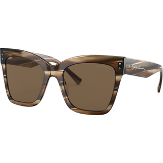 Giorgio Armani AR8175 595473 54 Solbriller Kvinder Brun - Striped Brown - 54mm