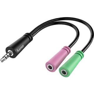 Hama Adapter Lyd 3.5 hun til 2x 3.5 han 0.15m