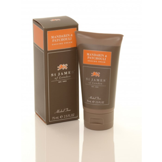 St james of london shaving cream mandarin & patchouli 75ml