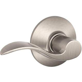 Schlage F10 ACC 619 Accent Door Lever Hall & Closet Passage Lock Satin Nickel