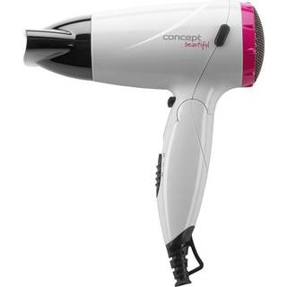Concept Beautiful Hårtørrer White + Pink 1 stk. - 1 stk.
