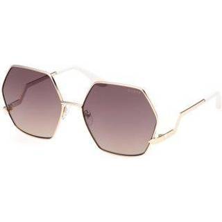 Guess Kvinde GU7815 32G Solbriller Metal Guld Brun Geometrisk Spejlet