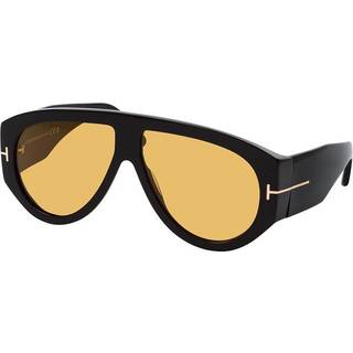 TOM FORD Mand FT1044 BRONSON 01E Solbriller Acetat Sort Brun Pilot Normal