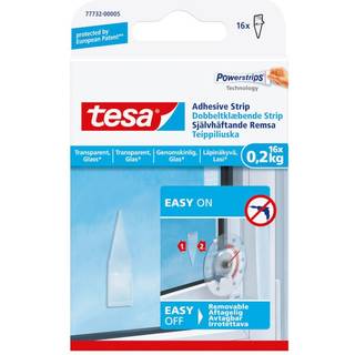 Tesa Dobbeltklæbende strips til transparente overflader og glas (1 kg), 8 stk. ✓ På lager - klar til levering og afhentning