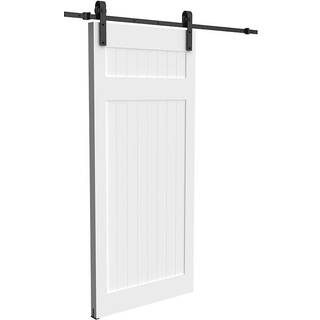 Skydedørssæt retro med 2 meter skinner