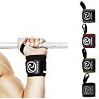 Rehband h?ndledsindpakning 1 par h?ndledsindpakning V?gtl?ftningstr?ning 18 tommer h?ndledsindpakning Komfortabel og stabiliserende h?ndledsst?tt