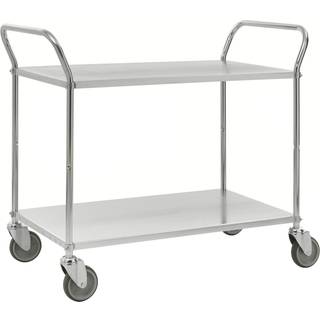 Kongamek 90 x 44 Elektrogalvaniseret Vogn med 2 hylder i lys farve