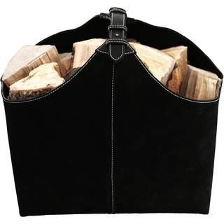 Ørskov 45 cm Brændekurv - Sort Ruskind