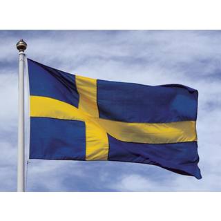 Flag til flagstang Adela, Sverige, flagvævet polyester, 390 x 244 cm