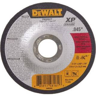 DEWALT DWA8957F T27 XP CER Fast Cut-Off Wheel 4-1/2 """" X 0,045 """" X 7/8 """"