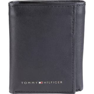 Tommy Hilfiger Herre RFID -læder - Slim Trifold tegnebog Deep Black One Størrelse os