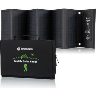 BRESSER transportabel solcelleoplader 40 watt med USB- og DC-udgang