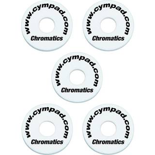 Cympad kromatik skum cymbal skive sæt 40/15mm hvid