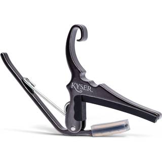 Kyser Quick-Change Guitar Capo til 6-streng akustiske guitarer Sort Chrome KG6BCA