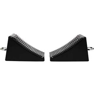 Maxxhaul 50011 gummihjulchock med eyelet (6-1/2 """" x 3-3/4 """" x 4 """") 2 pakke