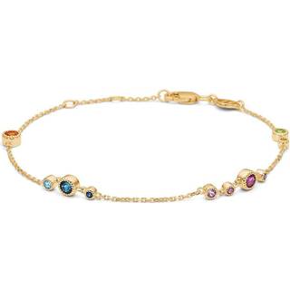 Mads Z LUXURY RAINBOW Armbånd i 14 karat guld
