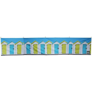Beach Huts 5 Pole Windbreak (Wooden Poles)