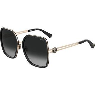 Moschino Kvinde MOS096/S 807/9O Solbriller Metal Sort Grå Firkantet Skygge