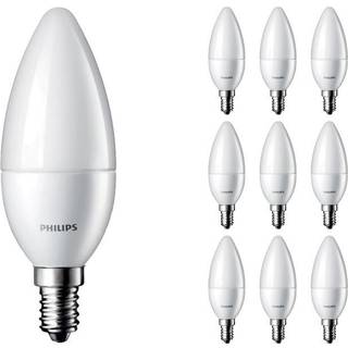 Fordelspakke 10x Philips Corepro LED Kerte E14 matt 2.8W 250lm - 827 ekstra varm hvid | erstatter 25W