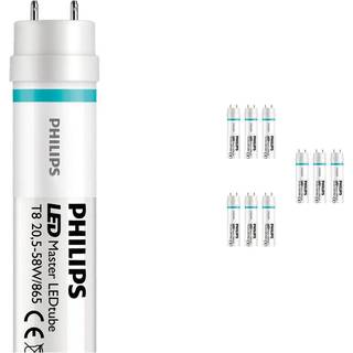 Fordelspakke 10x Philips LED Lysrør T8 MASTER Value (EM/Mains) High Output 20.5W 3100lm - 865 dagslys | 150cm - erstatter 58W