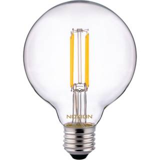 Noxion Lucent LED E27 Globe filament klar 95mm 7.3W 806lm - 827 ekstra varm hvid | erstatter 60W