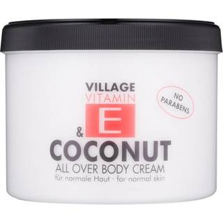 Village Hudpleje Vitamin E All Over Body Cream Coconut 500 ml (112,00 kr / 1 l) - 500 ml