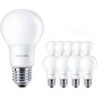 Fordelspakke 10x Philips Corepro LED Pære E27 Pære Matt 8W 806lm - 830 Varm Hvid | Erstatter 60W