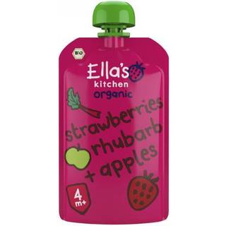 2 x Ellas Kitchen Strawberry &amp; Rhubarb &amp; Apples 120 g