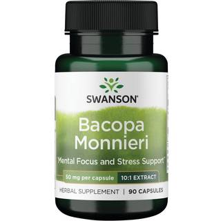 Bacopa Monnieri 10:1 ekstrakt, 50 mg - 90 kapsler