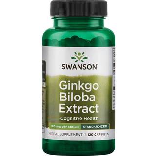 Ginkgo Biloba-ekstrakt 24%, 60 mg - 120 kapsler