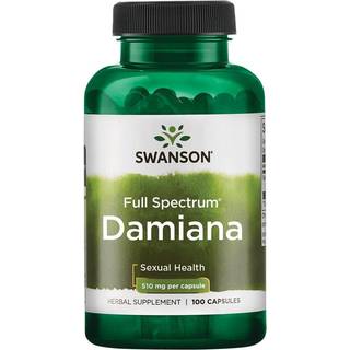 Damiana, 510 mg - 100 kapsler