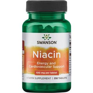 Niacin, 100 mg - 250 tabletter