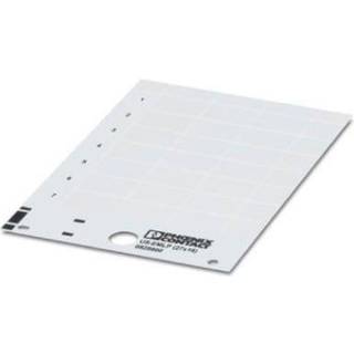 Phønix Kunststof skilt hvid 84,9x53,7MM
