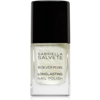 Gabriella Salvete Longlasting Enamel Langtidsholdbar neglelak med glitter Skygge 18 Silver Pearl 11 ml - 11 ml