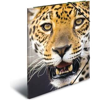 HERMA Elasticated folder A4 PP Leopard