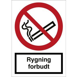 Rygning forbudt - Refleks Alu. - 420 x 297 mm