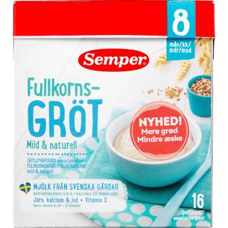 Semper Mild Fuldkornsgrød 8m 480 g