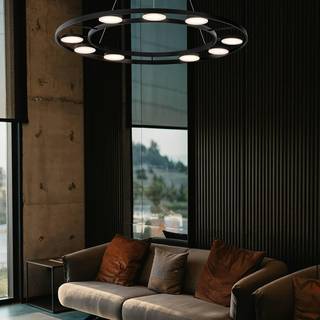Maytoni Fad LED-hængelampe, drejelige skærme ∅80cm