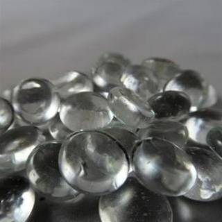 Glass Gaming Stones - Translucent Clear (40)