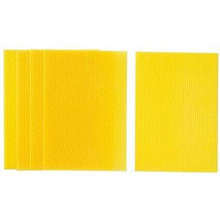 5 stk. gule bivoksplader af 100% bivoks – 19,5×34 cm
