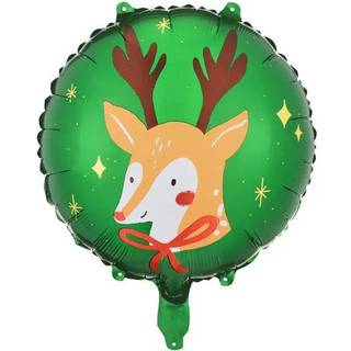 1 stk. Rensdyr 18" folieballon fra PartyDeco til helium eller luft, genanvendelig og nem at puste op