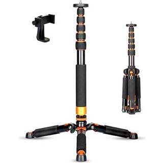 Koolehaoda kamera aluminium monopod med metal stativbase.6 Afsnit 46-177 cm /18-69 tommer justerbar bendiameter? 28 mm op til 6 kg /13 lbs