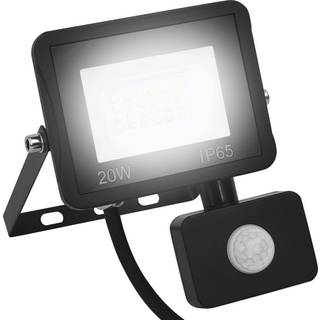 LED-projektør med sensor 20 W kold hvid