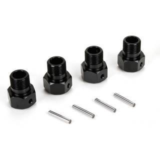 Losi - LOS252050 - Wheel Hex Black and Pin (4): MTXL
