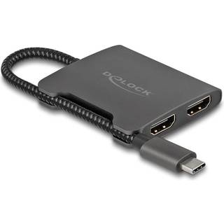 Delock USB-C Splitter til 2x HDMI - MST - 4K / 60Hz