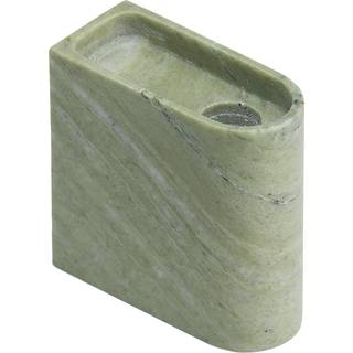 Northern Monolith lysholder low Mixed green marble