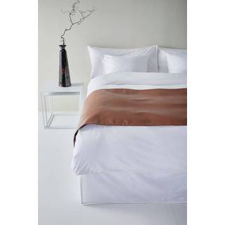 LEA sengetæppe i hotelstil 60 cm - Brun
